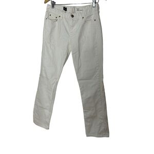 J. Crew White Matchstick Denim Pants, 31